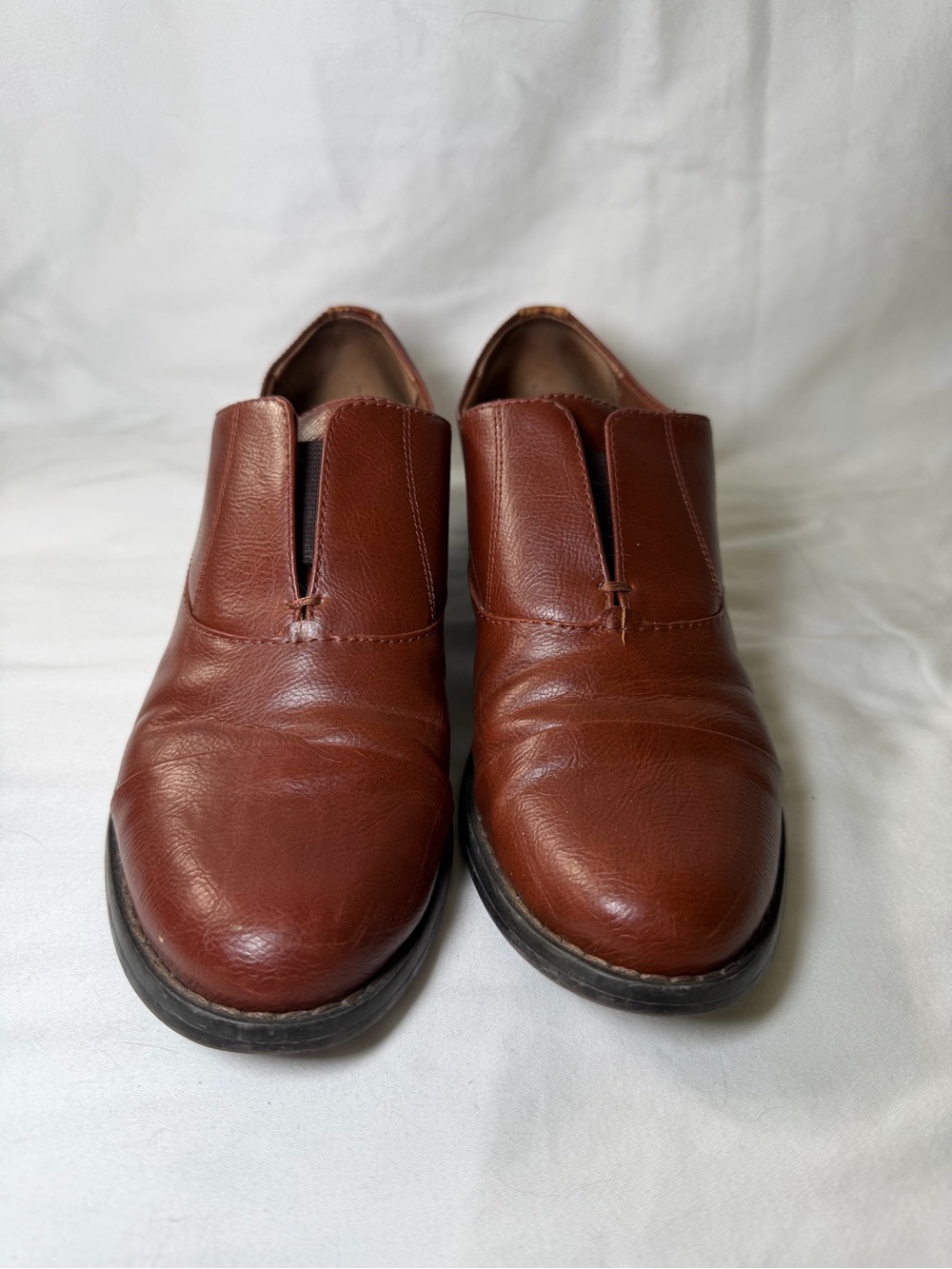 Charles By Charles David Brown Leather Slip-On Loafers